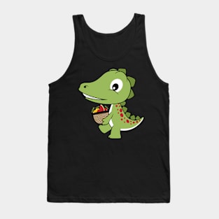 Dino With Fruits Tank Top